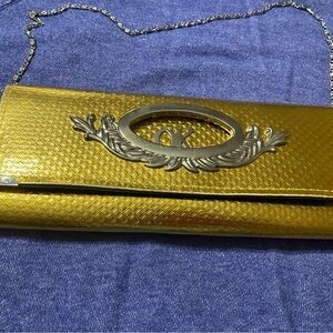 Vintage Gold Colored Evening Bag/Clutch VGUC